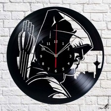 Vinyl Clock Green Arrow Wall Clock Unique Art Vinyl Record Wall Clock 527 
