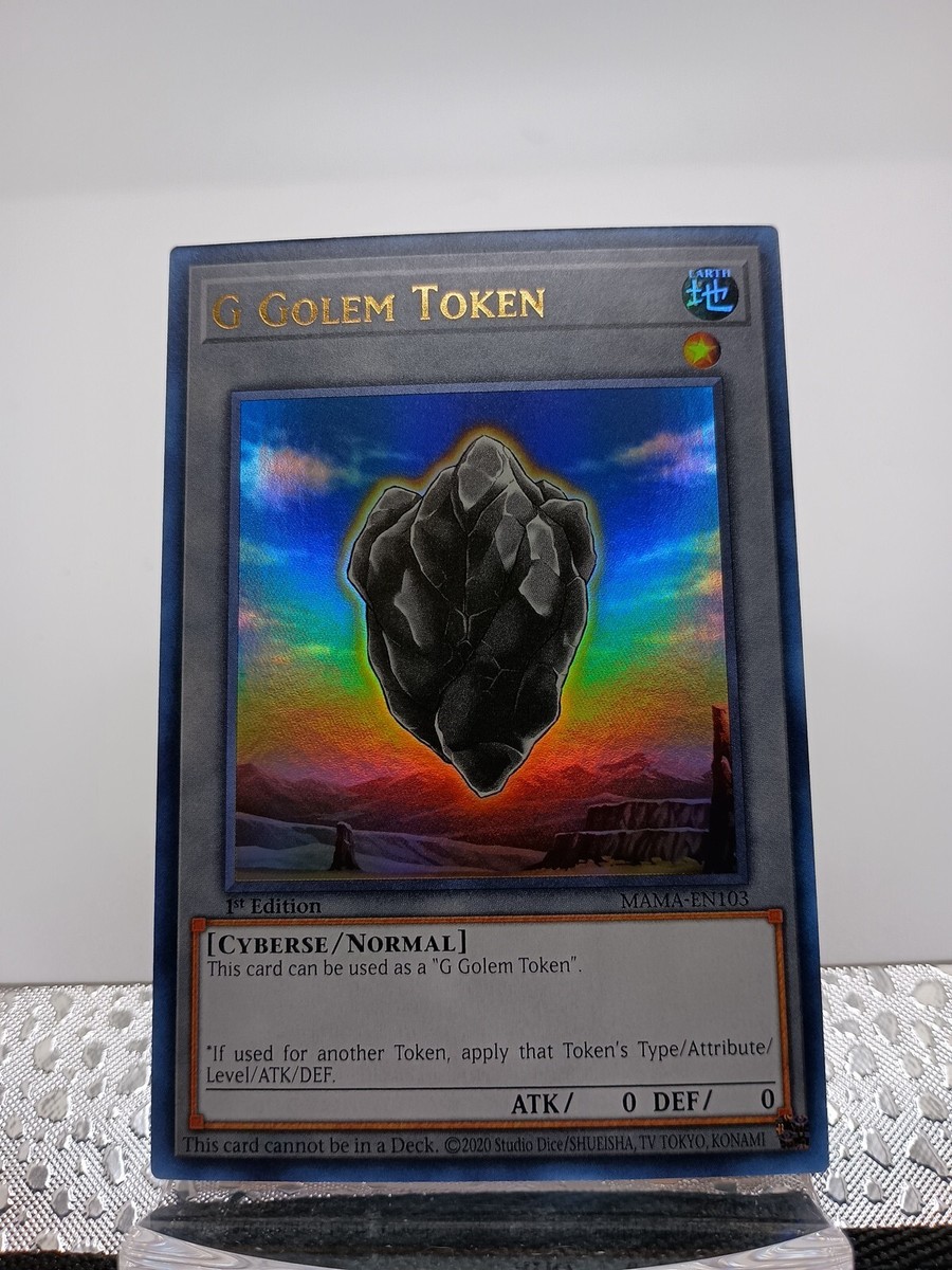 g golem deck yugioh 3x Yu-Gi-Oh! G Golem Token MAMA-EN103 1st Edition Ultra Rare NM 3x