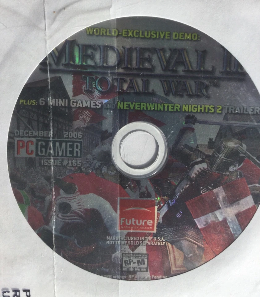 PC Gamer Mag Magazine Dec 2006 #155 Neverwinter Nights 2 & Medeival 2 Demo New! - Image 4 of 4