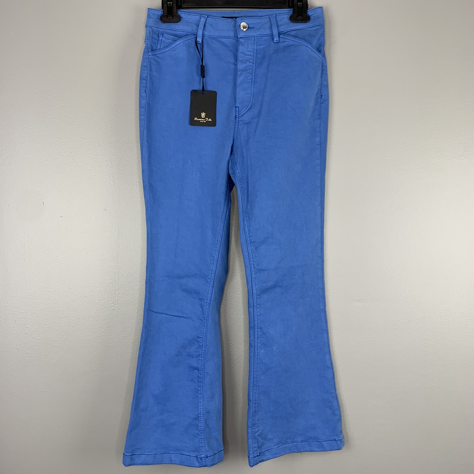 Massimo Dutti Womens Size 4 Skinny Fit High Rise Cropped Bootcut Pants NWT