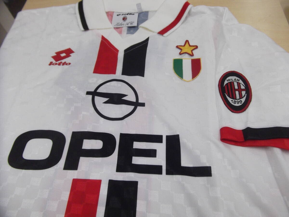 NWT GEORGE Weah 9 Large AC Milan 1996 Away Football Shirt Maglia