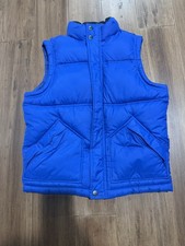 GAP Kids Puffer Vest Full Zip Boys Size S Blue