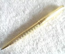 Parker Sonnet Series Golden/Gold Clip Fine (F) Nib Ballpoint Pen Blue Ink