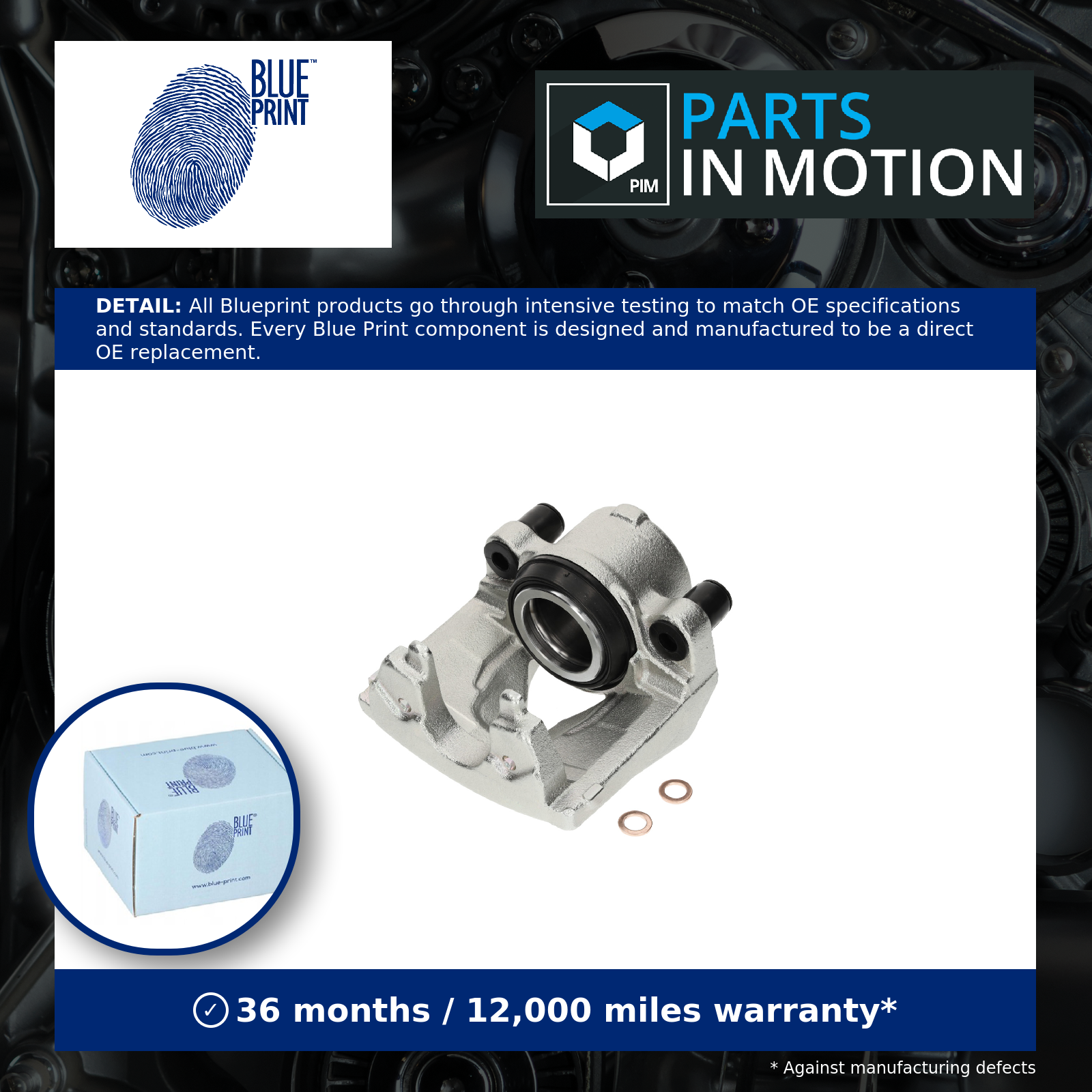 Brake Caliper Front Left ADBP450242 Blue Print 45001TV0E01 Quality Guaranteed