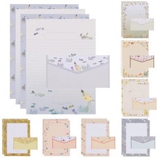 72Pcs Stationery Paper and Envelopes Set Contain 48Pcs Letter Paper 24Pcs Env...