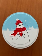 Dose Weihnachten Deko Metall  Schneemann Dekoration schmücken Geschekbox   Box