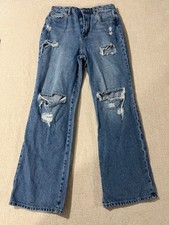 Blank NYC Jeans The Franklin Size 29 Distressed Ribcage Wide Leg