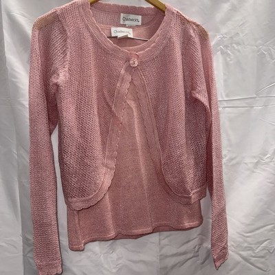 chadwicks 2 piece sweater with bling size small acrylic blend 
