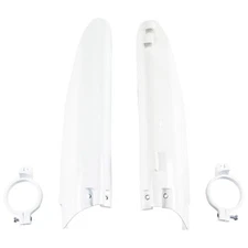 UFO Fork Guards Covers Protectors White Suzuki RM125 RM250 1999-2003 Replacement