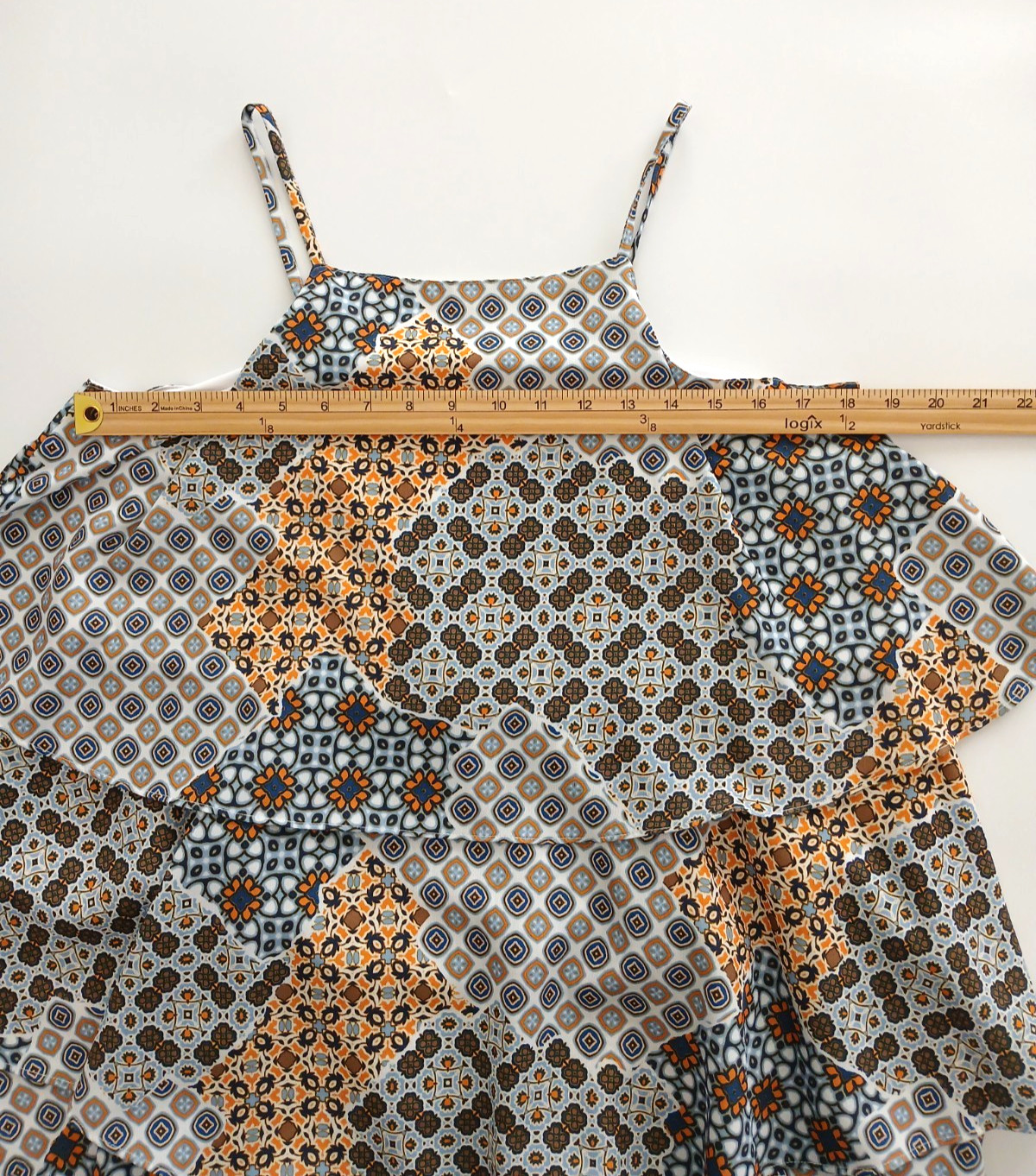 Copper Key Fun Geometric Pattern  Multi-Colored T… - image 6