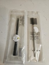 Avon Lot of 2 Make up Brush Ergonomic Eye Liner Brush and Eyebrow Brush Comb New