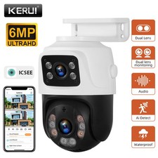 KERUI 6MP Ultra HD POE Kamera + 18m Netzwerkkabel IP66 Wetterfest Indoor/Outdoor