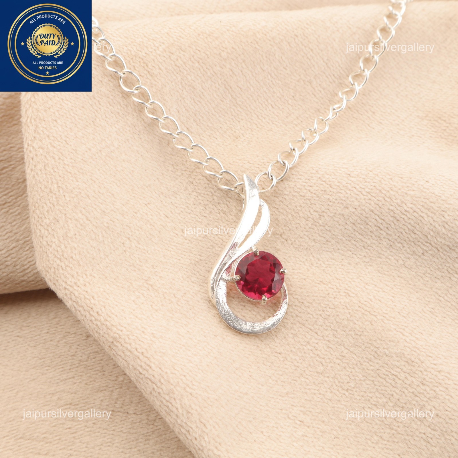 Pink Rubellite Stone Artisan Bezel Unique Birthday Pendant Jewelry 925 Silver
