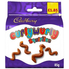 Cadbury Curly Wurly Squirlies Bag 85g PMP - from Giant Bradley's Sweet Shop