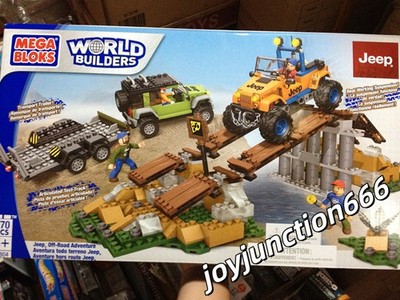 Mega Bloks WORLD BUILDIERS Jeep Off-road Adventure Building Blocks Model Toy