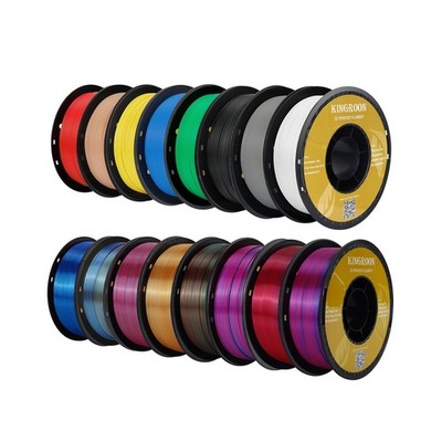 Kingroon 16KG PLA Filament Bundle+Triple Color Silk PLA Filament Bulk 3D Prin...