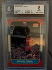 1986-87 Fleer Basketball #57 Michael Jordan Rookie Card (RC) graded BGS 8 MINT!!