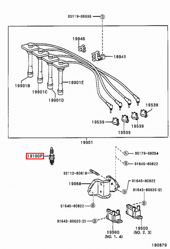 Genuine Prado VZJ95 VZJ90 VZJ125 VZJ121 VZJ120 5VZ 3.4 Petrol Spark Plug x6 - Picture 8 of 20