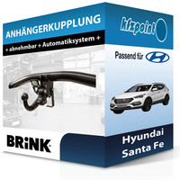 Brink AnhäNgekupplung Abnehmbar Passend für Hyundai Santa Fe 09.2012-06.2018 AHK