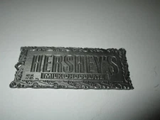 HERSHEY'S MILK CHOCOLATE-MERRY CHRISTMAS-PEWTER ORNAMENT-NEW