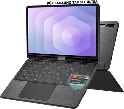 Doohoeek Tastatur Hülle mit LCD-Display für Samsung Galaxy Tab S11 Ultra 14,6