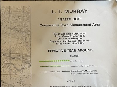 L. T. Murray  Green Dot  Road Management Map   Central Washington