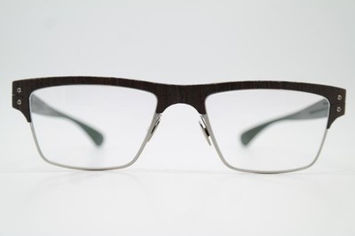 Lucas De Stael Nemus Brown Silver Oval Eyeglasses Frame New