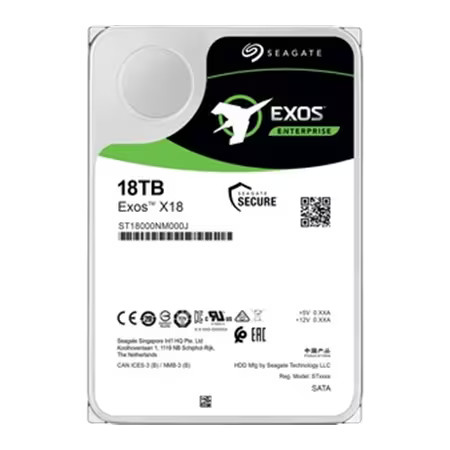 Seagate Exos X18 18TB, Internal, 7200RPM, 3.5