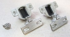 2 NEW Blum COMPACT 110 Hinges 30.310-11.02 w/ 130.113-01.02 Plates, 1-1/4" OL
