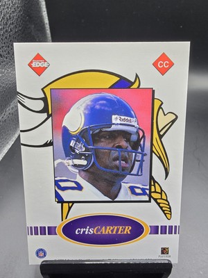 1999 Fury NFL Game Ball Blank Front Proof Without Foil Cris Carter #CC HOF