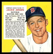 1955 Red Man without Tab Baseball #AL19 Jackie Jensen VG/EX *h1