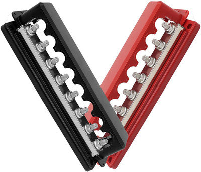 600A Bus Bar Heavy Duty Power Distribution Block 48V DC Busbar Box with 8 X M10(