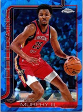 2025-26 Topps Chrome Sapphire Trey Murphy #104 Sapphire Ice New Orleans Pelicans