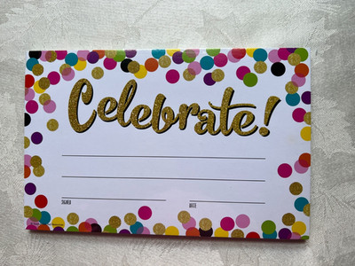 Teacher created resources  Celebrate  cards