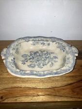 Antique Barkers & Kent B&K Asiatic Pheasant Ceramic Serving Dish 1890s