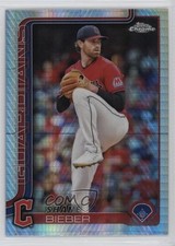 2025 Topps Chrome Prism Refractor Shane Bieber #13 y5m