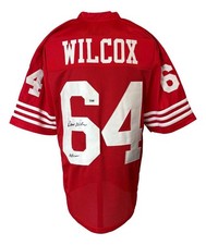 SF 49ers 7x Pro Dave Wilcox HOF 2000 Signed Football Jersey (Sports Integrity)