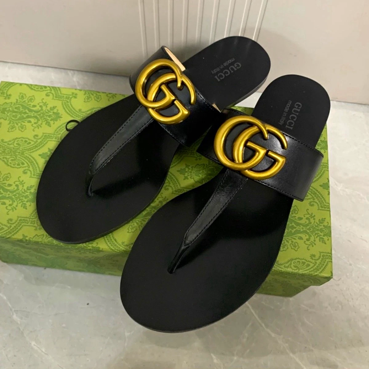 Gucci Gold Sandals for Women for sale - eBay