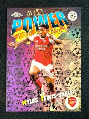 2025-26 Topps Chrome UCC - Myles Lewis-Skelly Power Players /10 Black    Logo 