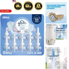 Air Freshener Refills Scented Essential Oils Clean Linen Home Bathroom 10pk