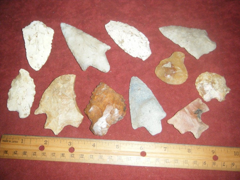 LOT OF 11 ARTIFACTS INCLUDING NEWNAN   FROM FL. -GA.