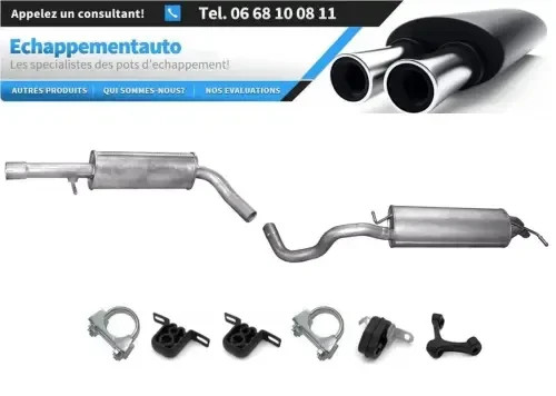 Ligne d'échappement Seat Leon 1.8 20V T en acier aluminisé anti-corrosion