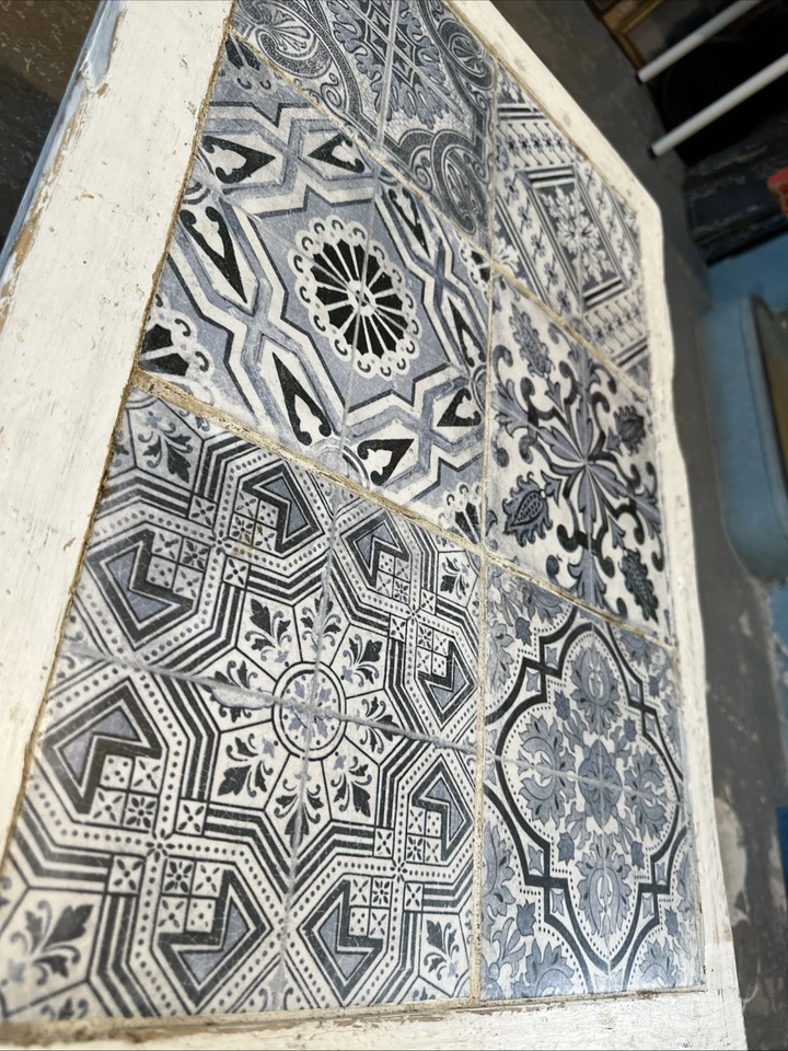 Hand Mad Coffee Table with Mediterranean tiles style. - Image 4 of 4
