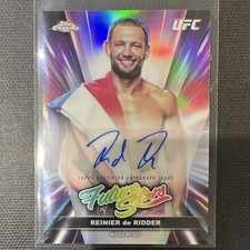 Topps 2026 UFC Chrome Future Stars Reinier de Ridder Autograph Refractor