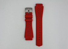 Tag Heuer Connected E2 41mm BTX0733 Red Rubber Band Watch Strap SBF818 XL FT8033
