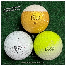  3 NEW  RARE - VICE PRO Collectible 2025 Limited Edition Golf Balls 3 BALLS 