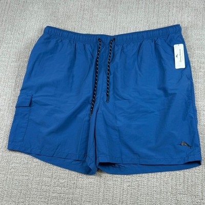 NEW Tommy Bahama Mens 2XL Bright Cobalt 6'' Naples Happy Go Cargo Swim Trunks