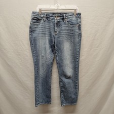 Lucky Brand Sweet Crop Jeans Womens 8 / 29 Blue Denim Cropped Mid Rise Stretch