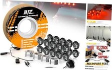20Pcs Smoked Red 3/4'' Trailer LED Marker Side Clearance Smoked Red, 20PCS