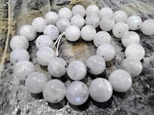 Natural White Moonstone, Grade A, 10mm, App 39 pce  Free Post Oz Seller